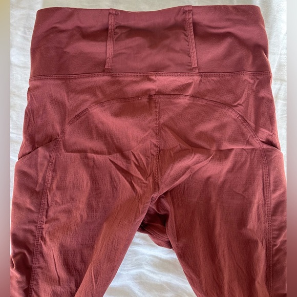 Athleta Deep Red Leggings - Picture 5 of 7
